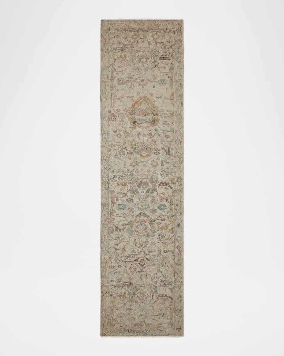 Prescott Hand-Knotted Runner, 3' x 10'